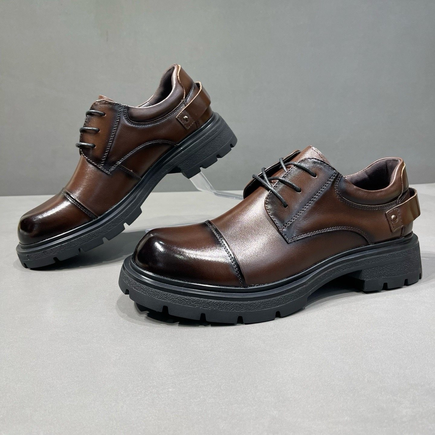 海丽男鞋春季厚底商务休闲鞋职业装正装上班族牛皮网红时尚潮皮鞋,流行男鞋,正装皮鞋,淘宝优惠券,粉丝福利购,淘宝优惠卷