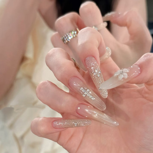 【Lilynail星凝花露】手工穿戴甲中长款显白美甲2026新款指甲贴