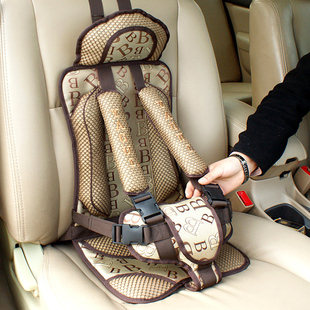 儿童安全固定带汽车用简易便携式 宝宝小孩车载安全坐垫辅助椅绑带