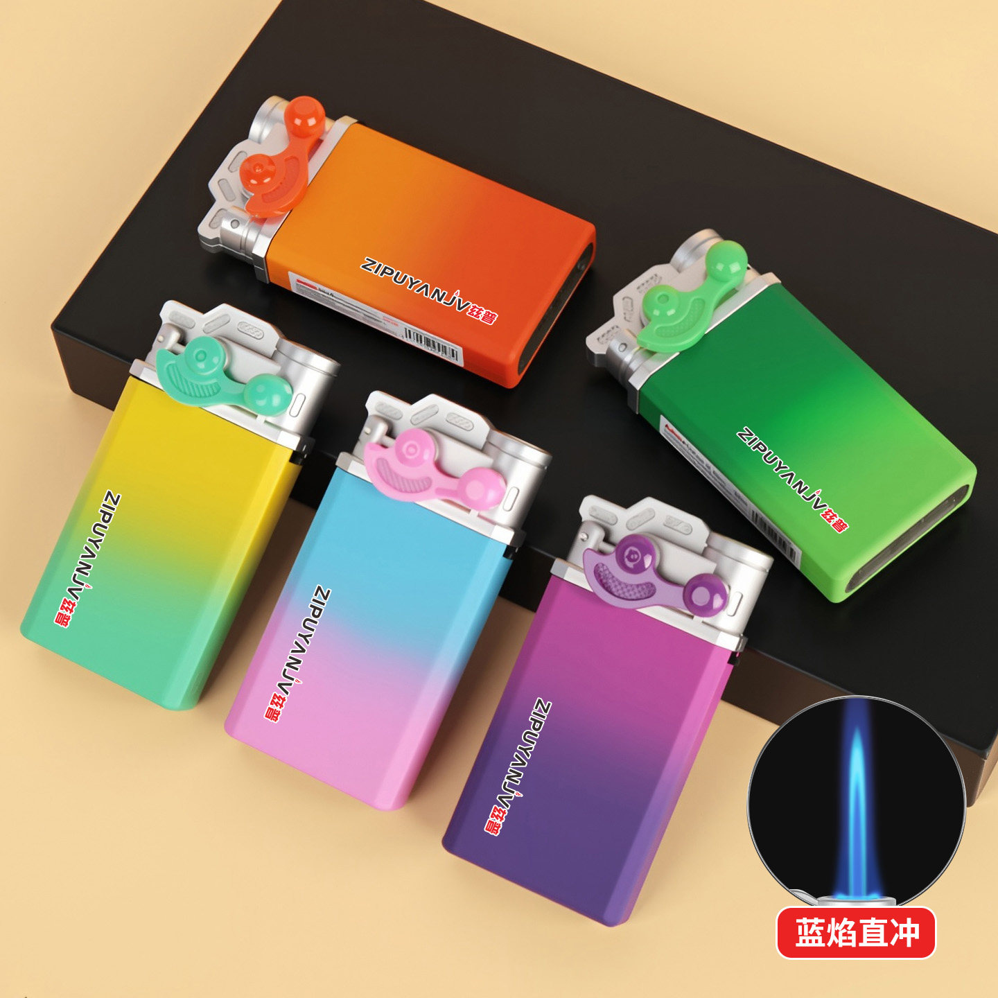 金属防风打火机定制订做广告机