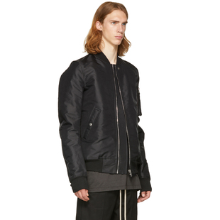 JACKET BOMBER RICK休闲黑色飞行员夹克防水RO防风外套 OOAK YOJI