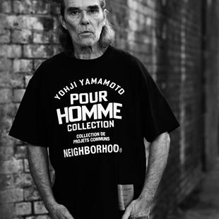 TEE联名短袖 YOJI NEIGHBORHOOD T恤纯棉暗黑系日系 OOAK