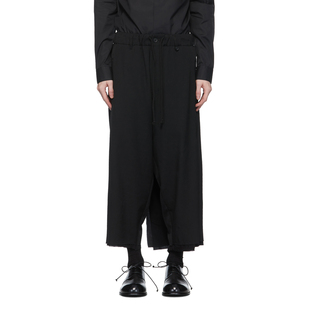 YOJI OOAK SCABAL宽松裹身式长裤日本定制羊毛华达呢阔腿图暗黑系