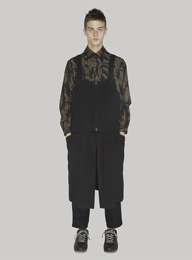 YOJI OOAK OVERALLS 原创男士背带工装裤画家裙裤休闲羊毛连体裤