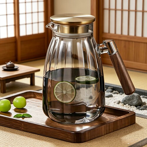 冷水壶玻璃耐高温2026新款夏天大容量3L凉白开泡茶家用水杯凉水壶