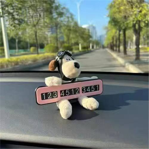 汽车挪车电话号码牌可爱创意
