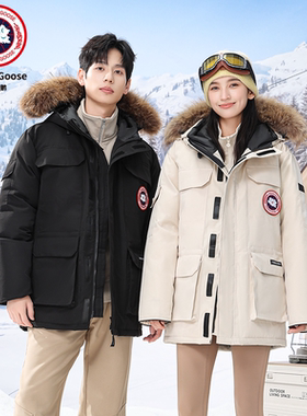 情侣羽绒服男女加拿大风时尚冬季派克服外套STT