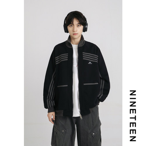 青少年学生潮牌立领刺绣夹克