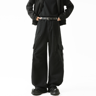 NineteenAutumn 美式复古多口袋工装裤男女宽松潮牌百搭休闲长裤