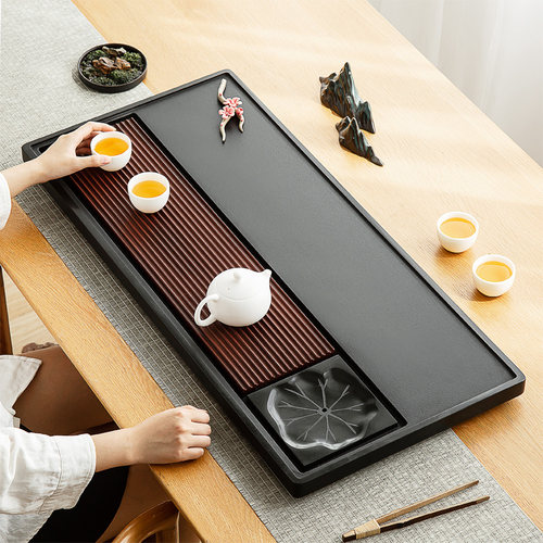 天然乌金石电木高雅轻奢茶盘友尚