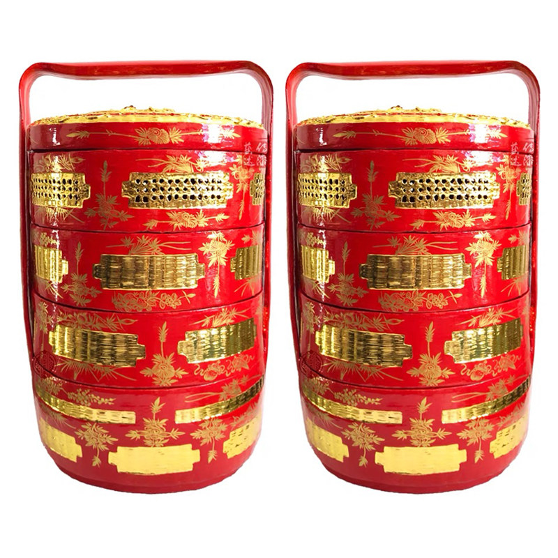 传漆艺述永春漆篮手工艺竹编大漆闽南盘担大神篮婚嫁过大礼拜拜篮