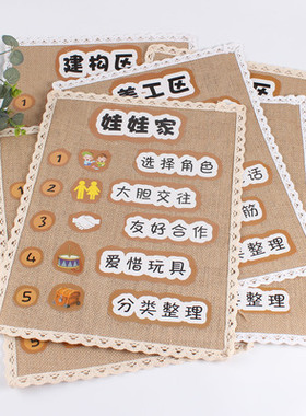 幼儿园布置环境美工区材料
