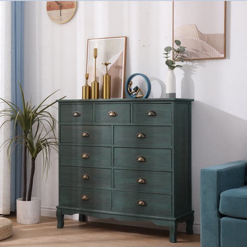 地中海实木欧式床头边柜茶几柜子