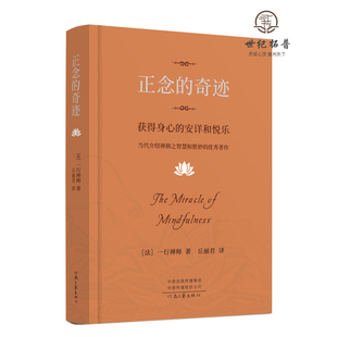 正念 2024新版 樊登推荐 社 一行禅师著 河南文艺出版 奇迹