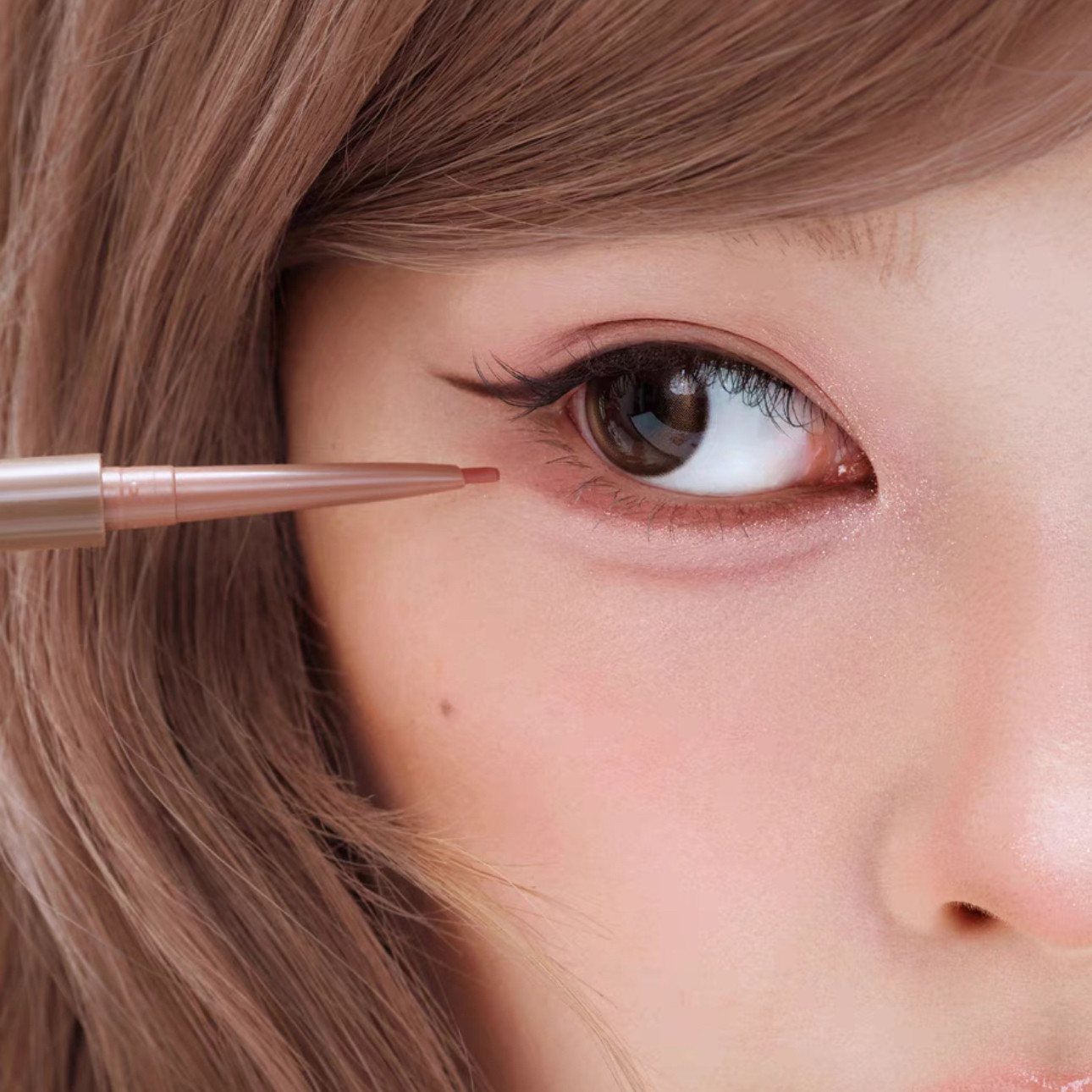 一支顶三支！橘朵双头眼线胶笔粉棕下至下眼睑卧蚕黑马新品图片