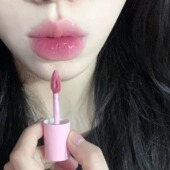 橄榄皮真能涂上头intoyou空气唇泥二代C103冰雪芋冷调粉紫 细闪