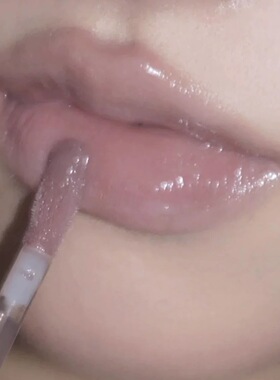 冰山美人灰粉特调Romand天使光唇蜜低饱和灰紫色水光橄榄皮持久