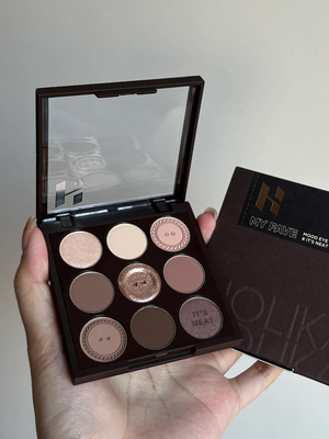 压到心上 秋冬氛围感浓浓holika惑丽客九色眼影纽扣盘