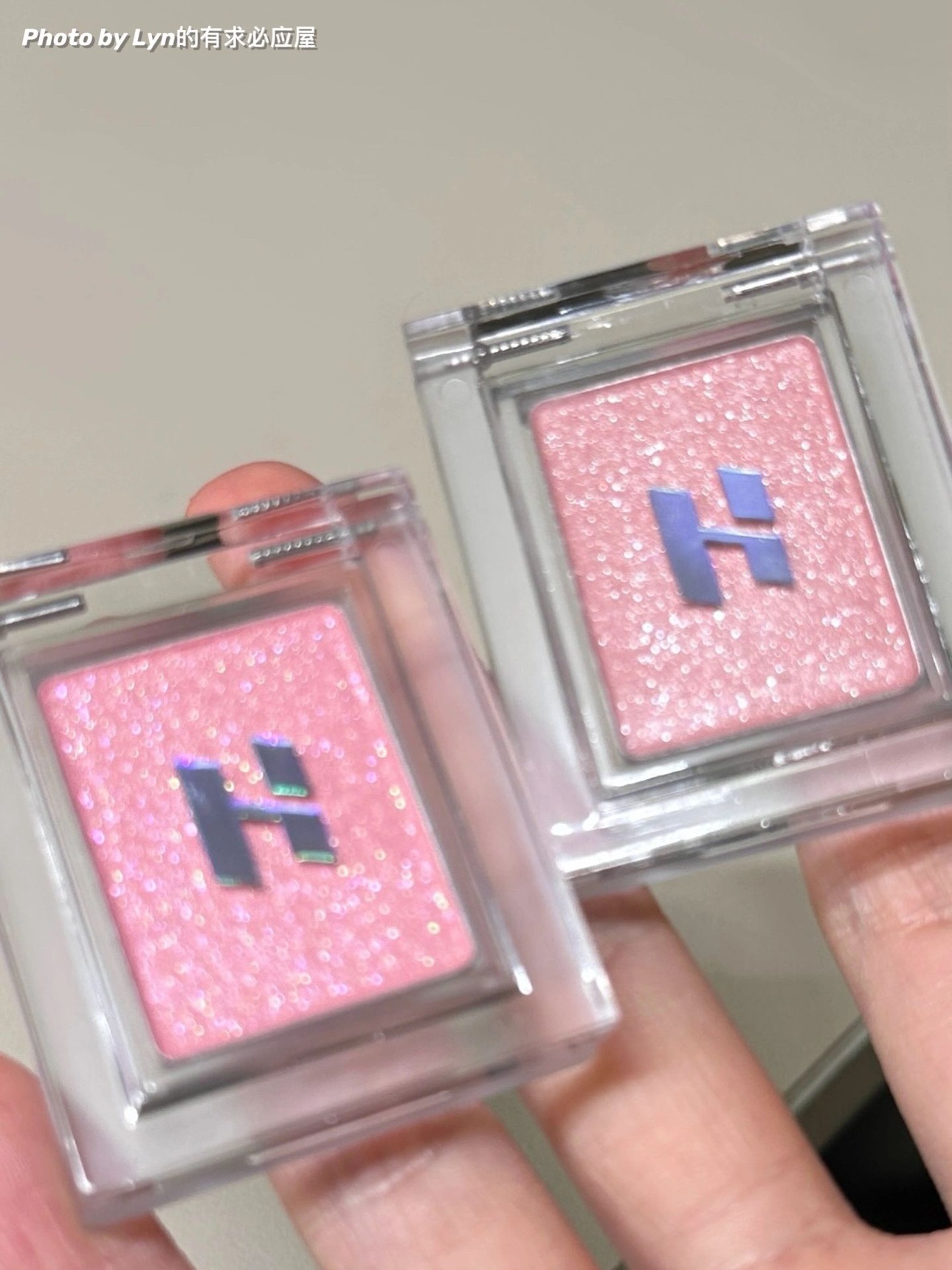 holika你!新色42美翻了chew带闪桃花草莓晶44单色眼影腮红卧蚕