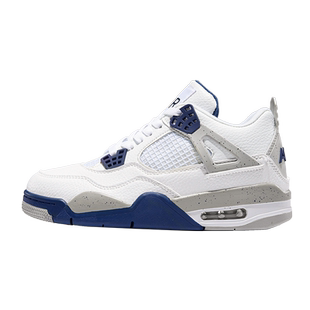 aj4午夜蓝电母男女款莆田2026新款春季高帮厚底休闲运动篮球鞋潮