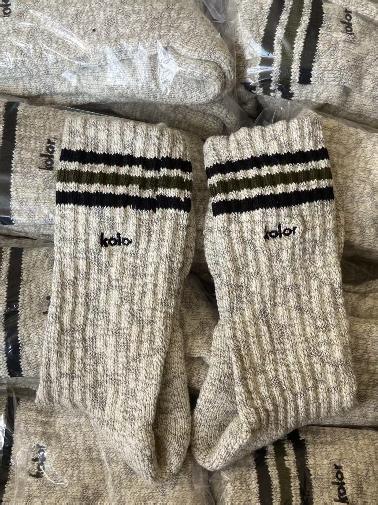 日单 kolo* 纯棉线毛巾底编织复古休闲袜 男女用款38-43,运动包/户外包/配件,运动袜,淘宝优惠券,粉丝福利购,淘宝优惠卷