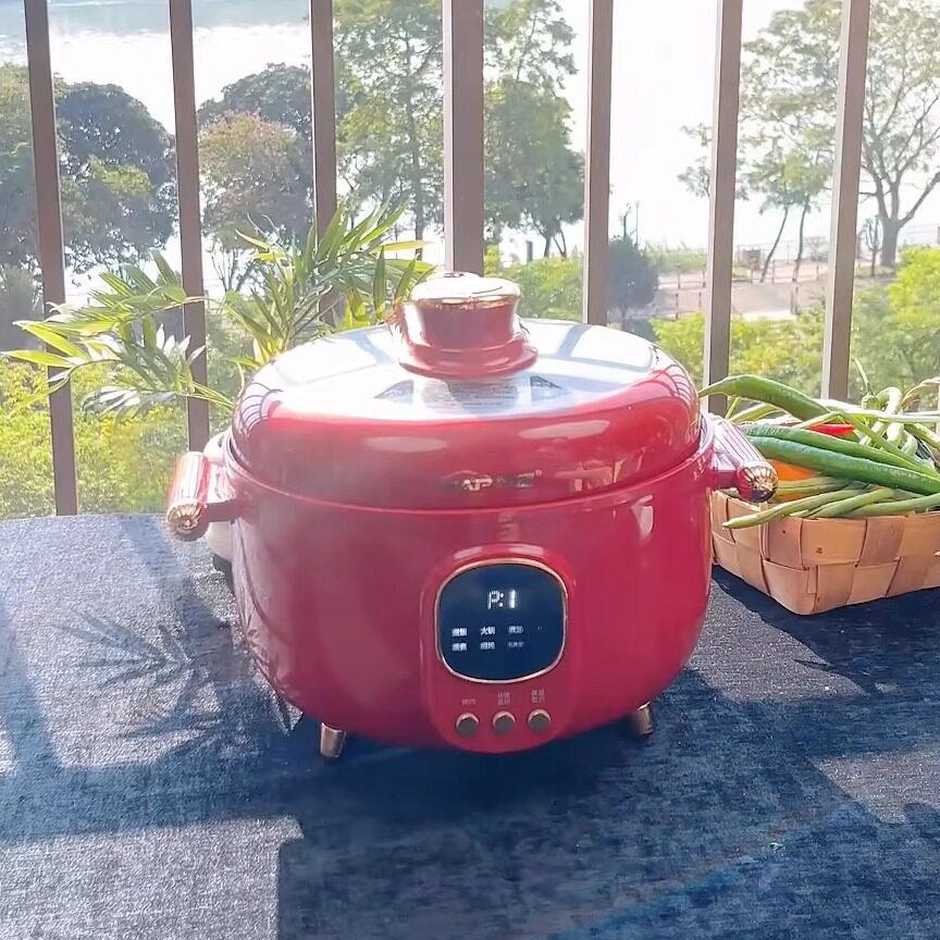 新款韩派电压力锅太极釜陶瓷釉智能高压锅双胆家用4L升多功能火锅