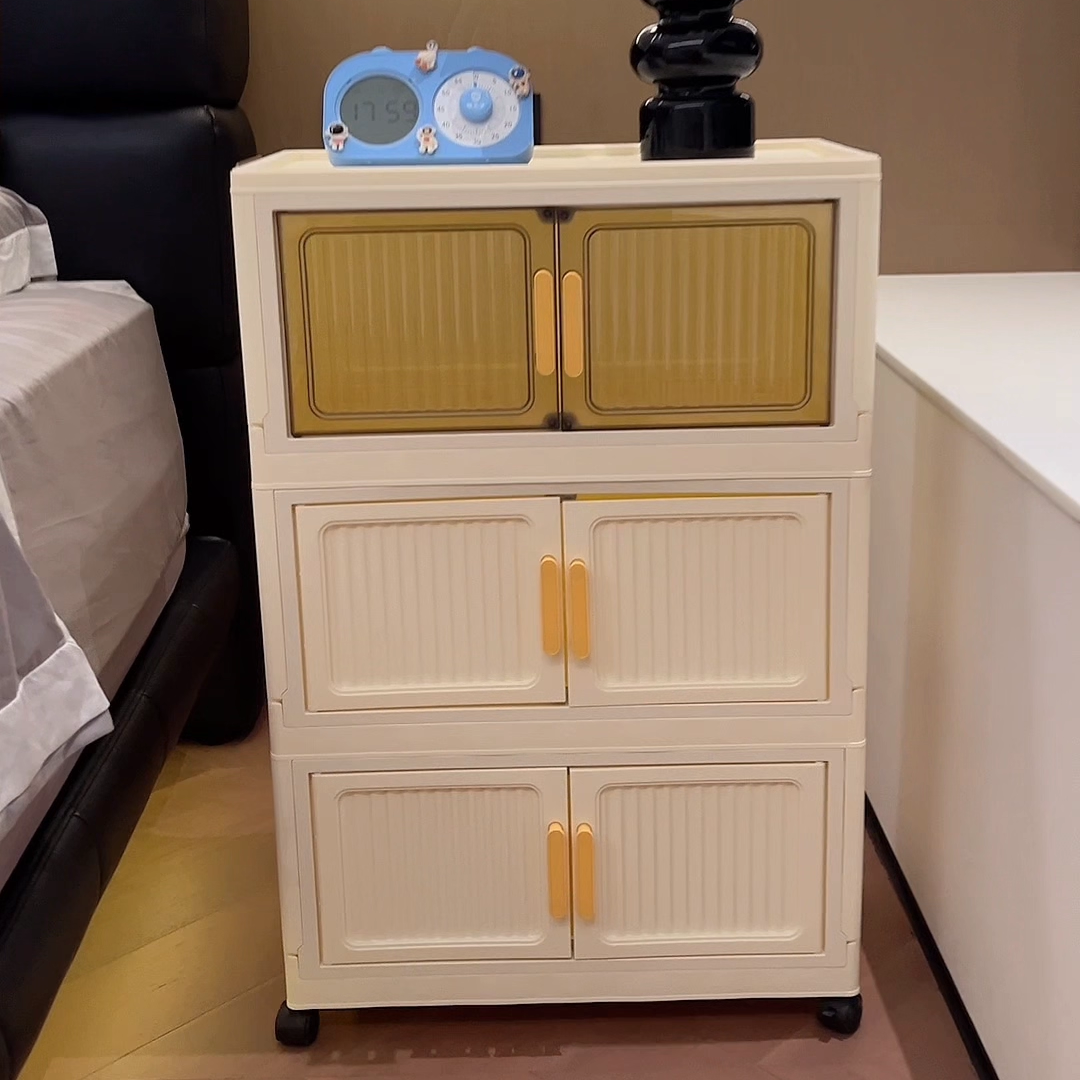 加厚收纳柜家用折叠置物卧室衣柜