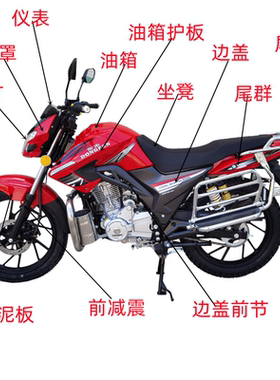 东本摩托车配件DB150-4-3A新魔影酷尚国四电喷油箱大灯头罩挡泥板