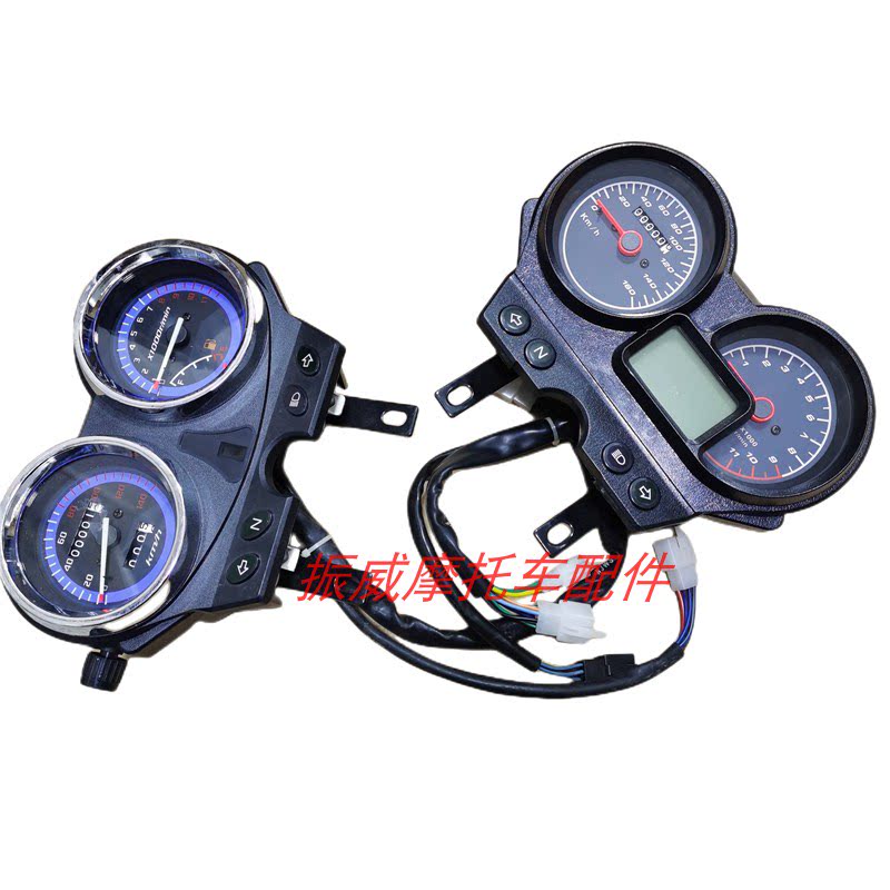 鹏城摩托车配件PC200CC酷翼液晶公里表电子转速表仪表里程码表盘