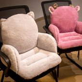 冬季 坐垫办公室久坐护腰靠垫椅子一体靠背垫大学生宿舍座椅屁垫子