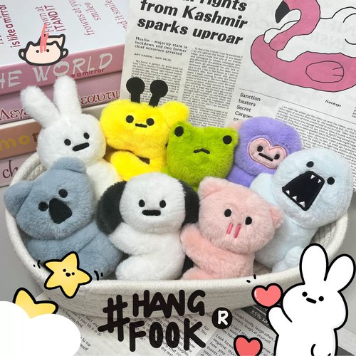 Hangfook毛绒夹子兔子长颈鹿考拉
