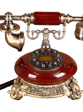 tqj固定仿古风显示免提电话机