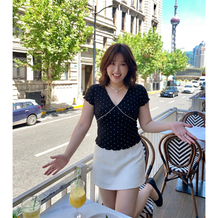Q了个T 大码女装微胖mm显瘦短袖t恤短裙巨好看绝美两件套