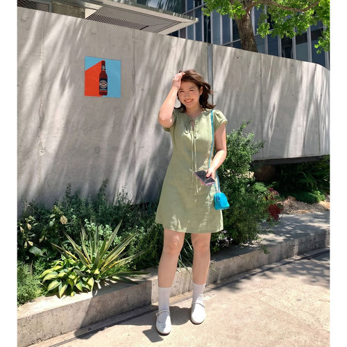 Q了个T大码女装微胖mm2026新款夏季遮肉显瘦巨好看的天丝连衣裙