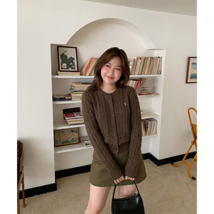 Q了个T秋季大码女装大方得体胖mm老钱感针织开衫轻熟高知穿搭微胖