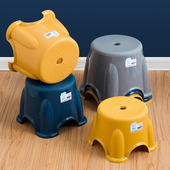 塑料PP小凳子矮凳圆凳踩脚凳客厅茶几凳子宝宝洗澡浴室耐用胶凳