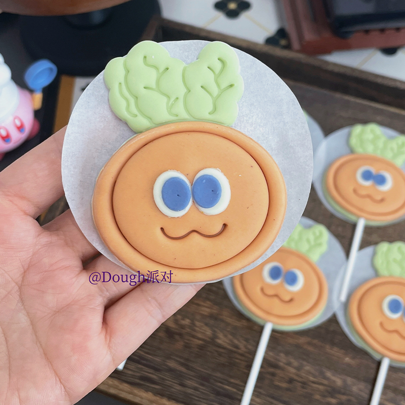 Dough派对卡通萝卜馒头儿童辅食造型烘焙家用模具切模 工具