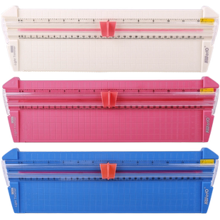 可得优裁纸刀A4/A5/A3小型切纸刀便携塑料裁纸机神器照片切割器迷你闸刀铡纸刀手动相片纸张裁剪器办公多功能