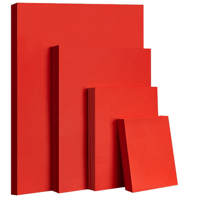 A4A34K红色硬卡纸中国红手工纸张