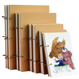 活页画画本a4儿童幼儿园大班空白加厚图画本16K美术素描绘画本32K可擦a5涂鸦马克笔专用不透色彩铅手绘大号8K