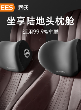 乔氏汽车头枕车用靠枕颈枕靠垫车内座椅枕头一对装奔驰车载护颈枕