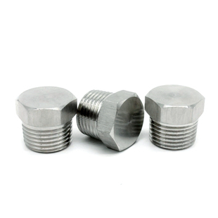 靖隆泰304不锈钢油管六角外丝管堵实心管道塞头4分6分1寸DN50