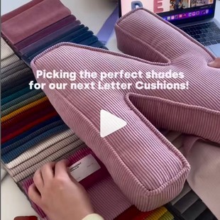 韩国ins风ABC26灯芯绒字母儿童玩具抱枕宝宝陪睡安抚玩偶拍摄道具