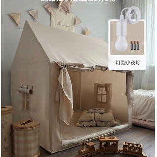 ins风布艺小房子儿童帐篷室内游戏屋家用亲子房宝宝过家家玩具屋