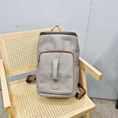 外贸出口尾单真皮男包头层牛皮复古双肩背包大容量旅行疯马电脑包