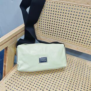 乐乐 真皮单肩斜挎包枕头女包 仓库外贸出口尾货头层牛皮2025新款