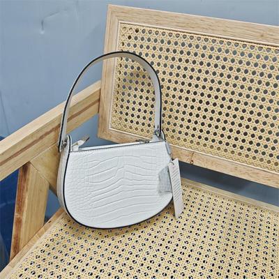 外贸尾货牛皮真皮斜挎单肩女包