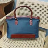 外贸出口清仓大甩卖特价 处理布配头层牛皮真皮手提防水妈妈女大包