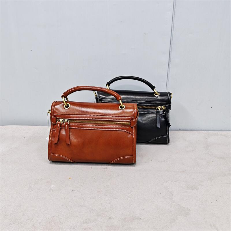 真皮植鞣牛皮女包女包2024新款