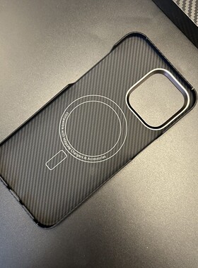 适用于苹果15promax凯夫拉手机壳细纹600D磁吸iPhone15pro芳纶纤维14pm保护套14真碳纤维13promax金属圈16pro